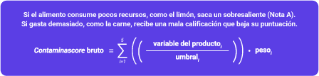 Ecuación Contaminascore